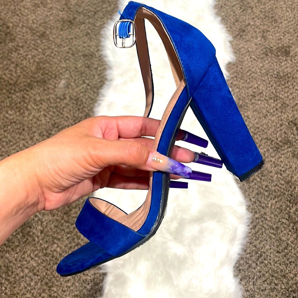 Blue heels